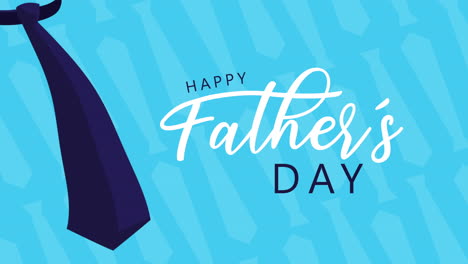 happy fathers day lettering with elegant tie