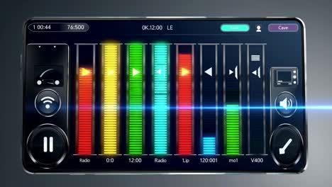 car radio display interface