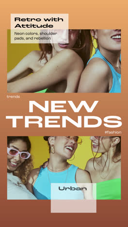new trends: retro, urban vintage and bold fashion