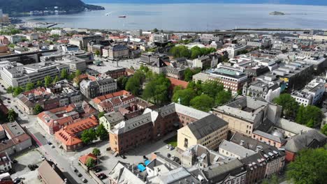 Antenne:-Altstadt-Von-Trondheim-In-Norwegen