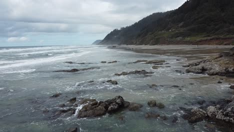 exploring oregon's coastal beauty in 4k low drone flight