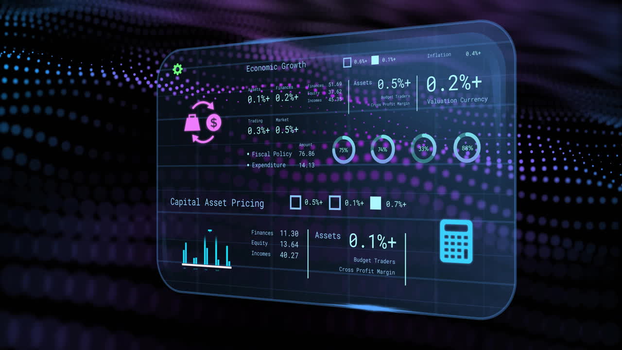 animación de pantallas con datos bancarios sobre un fondo negro