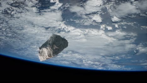 dangerous asteroid approaching planet earth. image of the earth furnished by nasa