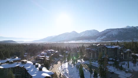 Pan-around-snowy-mountain-town