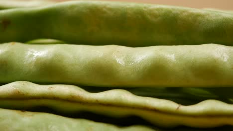 close-up of green beans