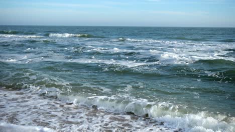 shooting of a sea wave. slow motion.