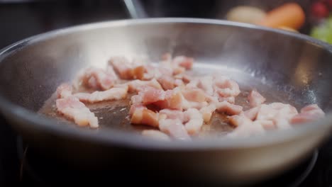 frying bacon