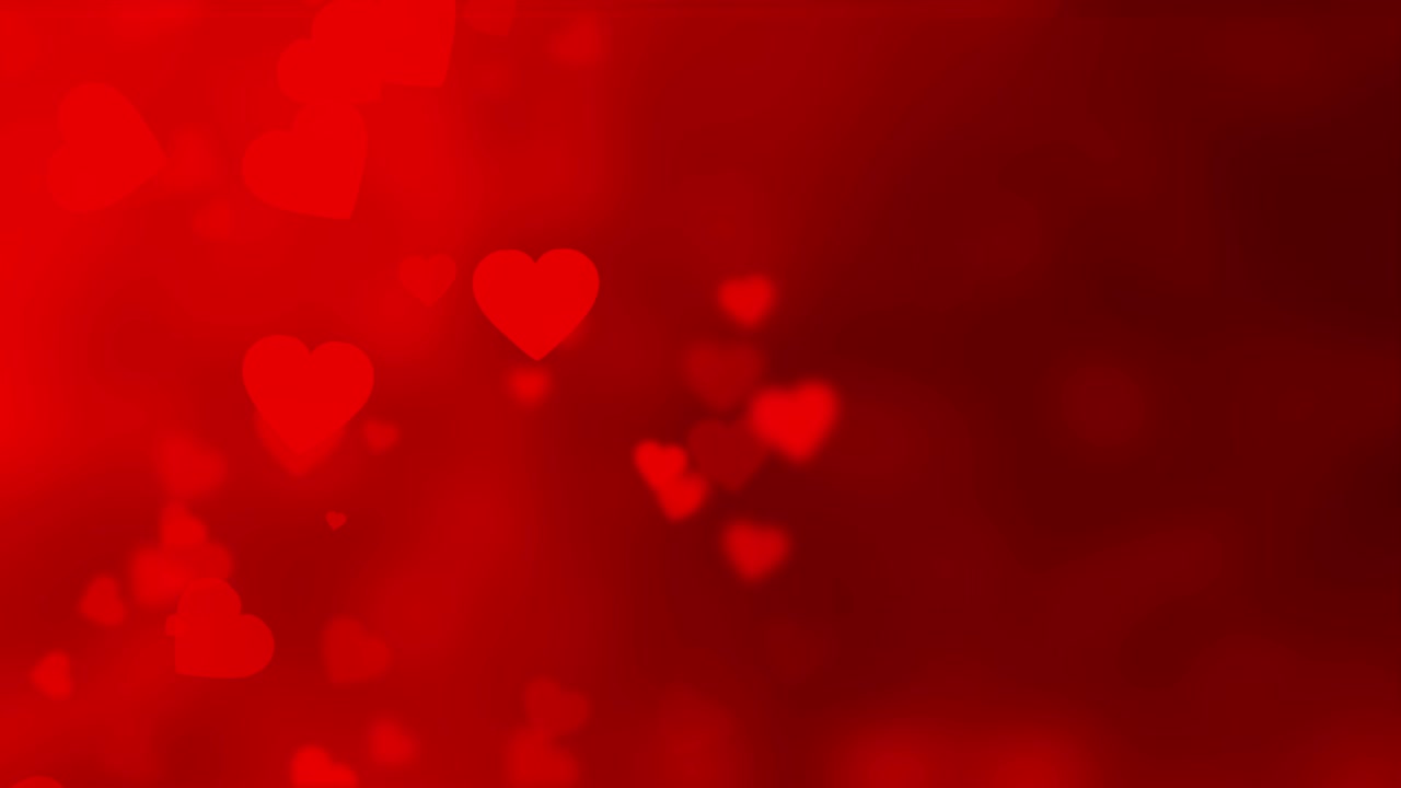 fondo de valentín abstracto con bokeh y corazones