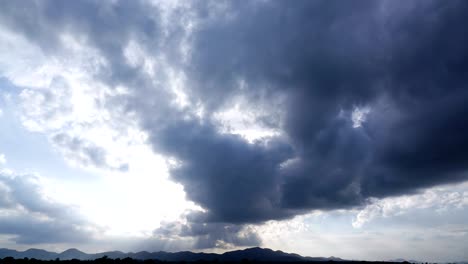 cloud sky time lapse , cloud moving and sun light 4k resolution video