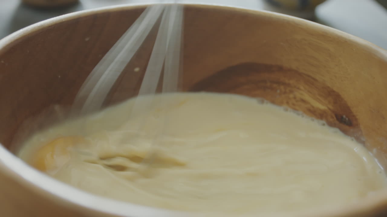 Mixing Batter in Bowl