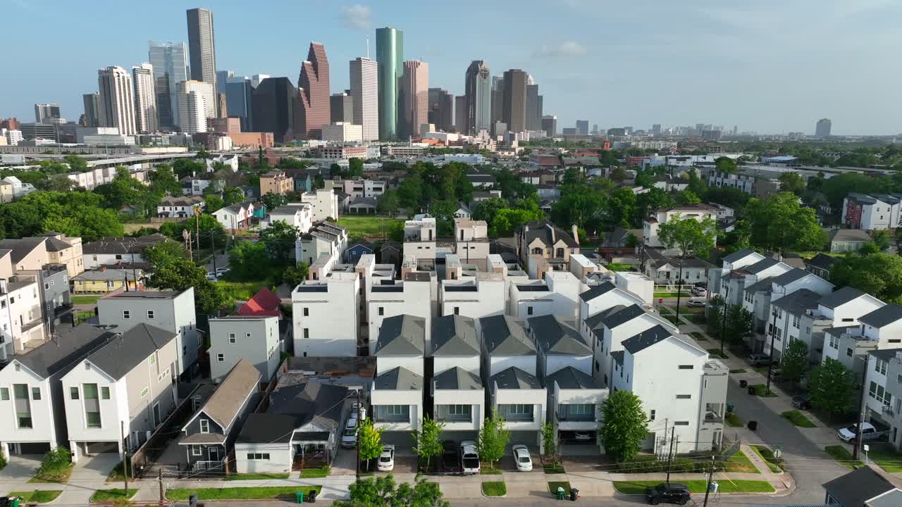 Modern new housing residential development homes