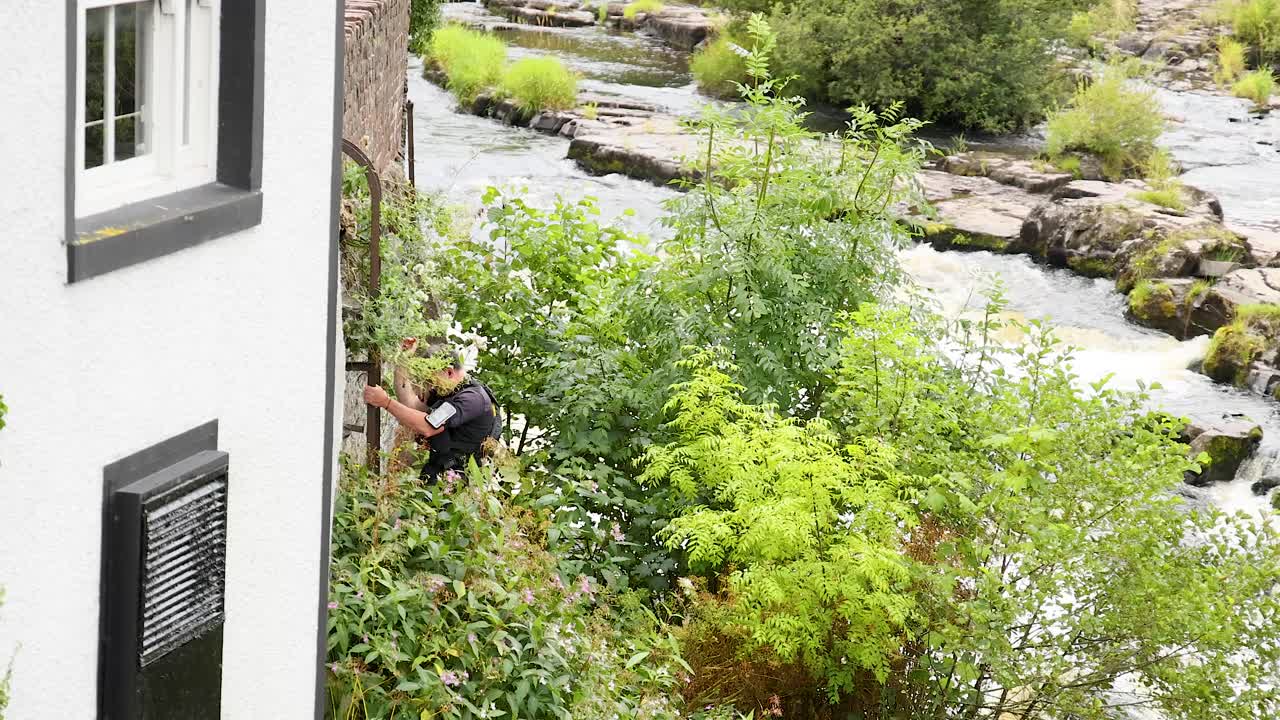 강 의 개별 스케일링 건물 벽