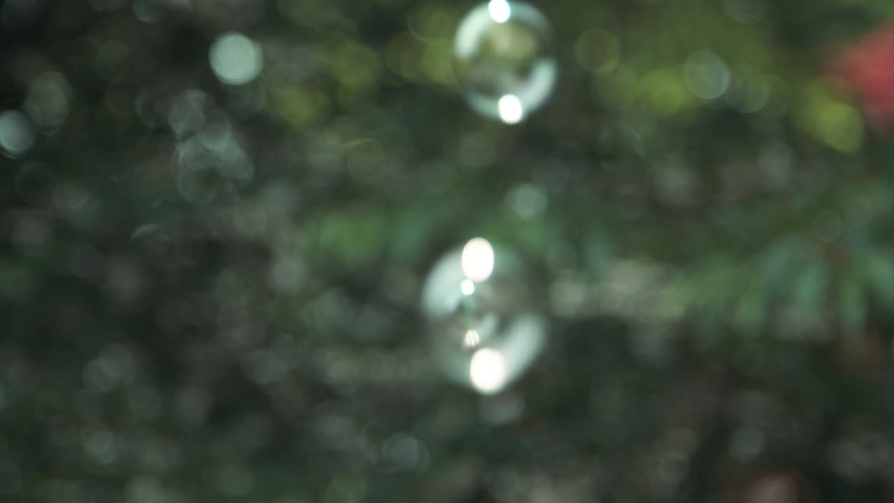 fondo de burbujas sobre desenfoque bokeh natural