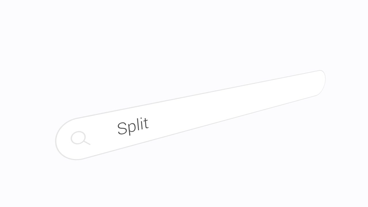 Søger efter Split online - Nærbillede.