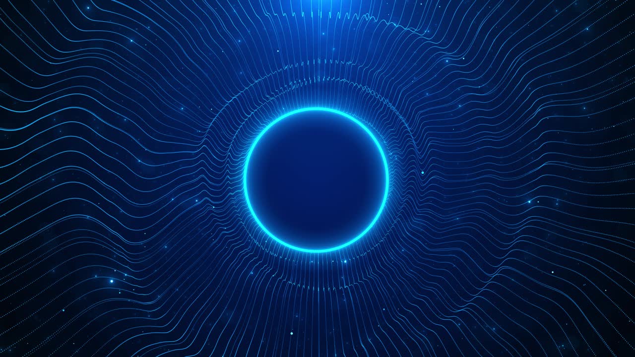 Abstract technology background glitter particle cyber space shape tunnel futuristic abstract ui map