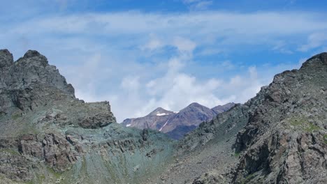 mountain range of valmalenco in northern italy