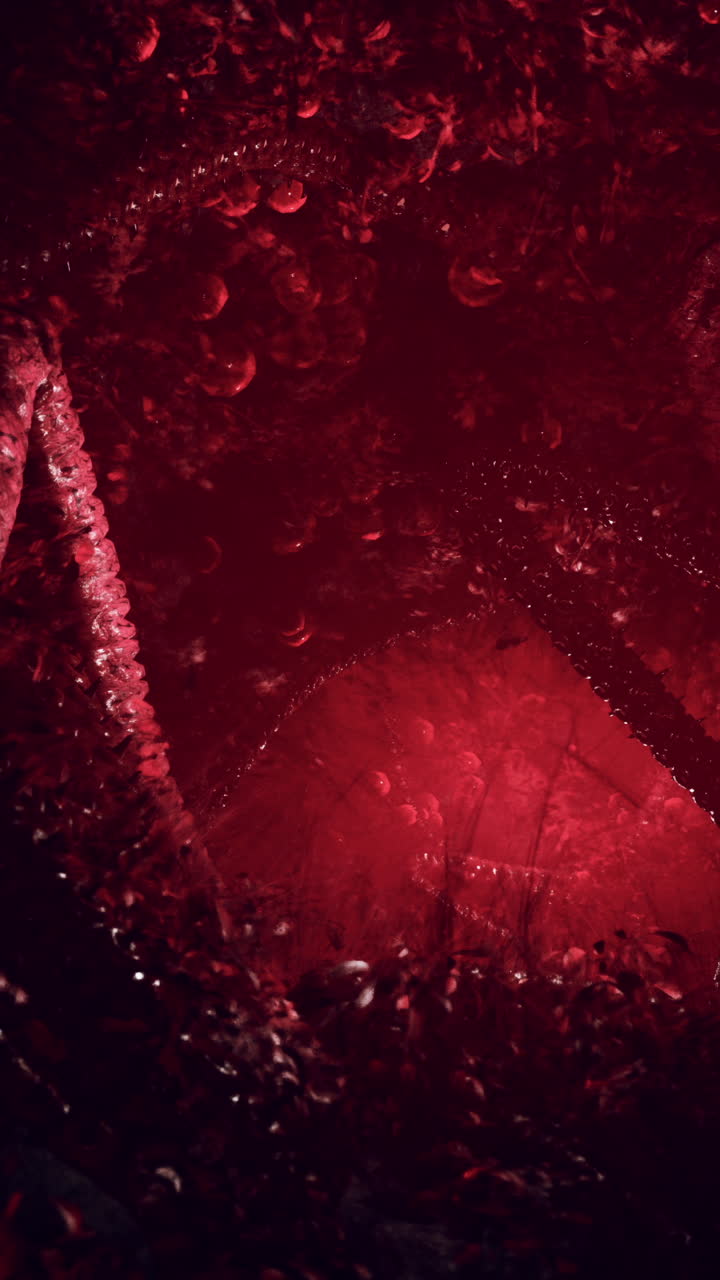 어두운 숲에서 피의 비가 내립니다.