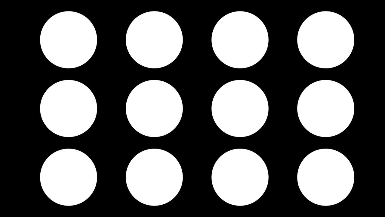 Weather animated set of icons or symbols. Loop with alpha matte. Flat design.