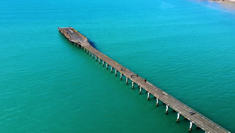 People-enjoying-a-walk-on-the-longest-wharf-in-New-Zealand---aerial