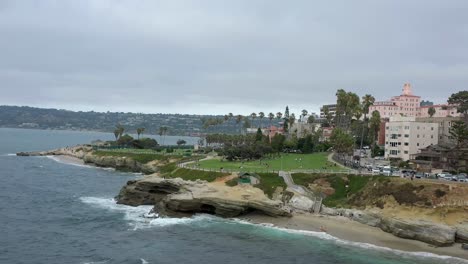 aerial view of la jolla, california on a summer day