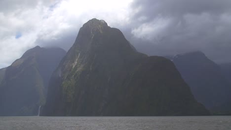 dense clouds over milford sound