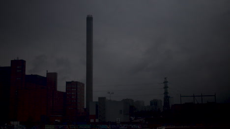 night-to-day timelapse of the suvilahti power plant