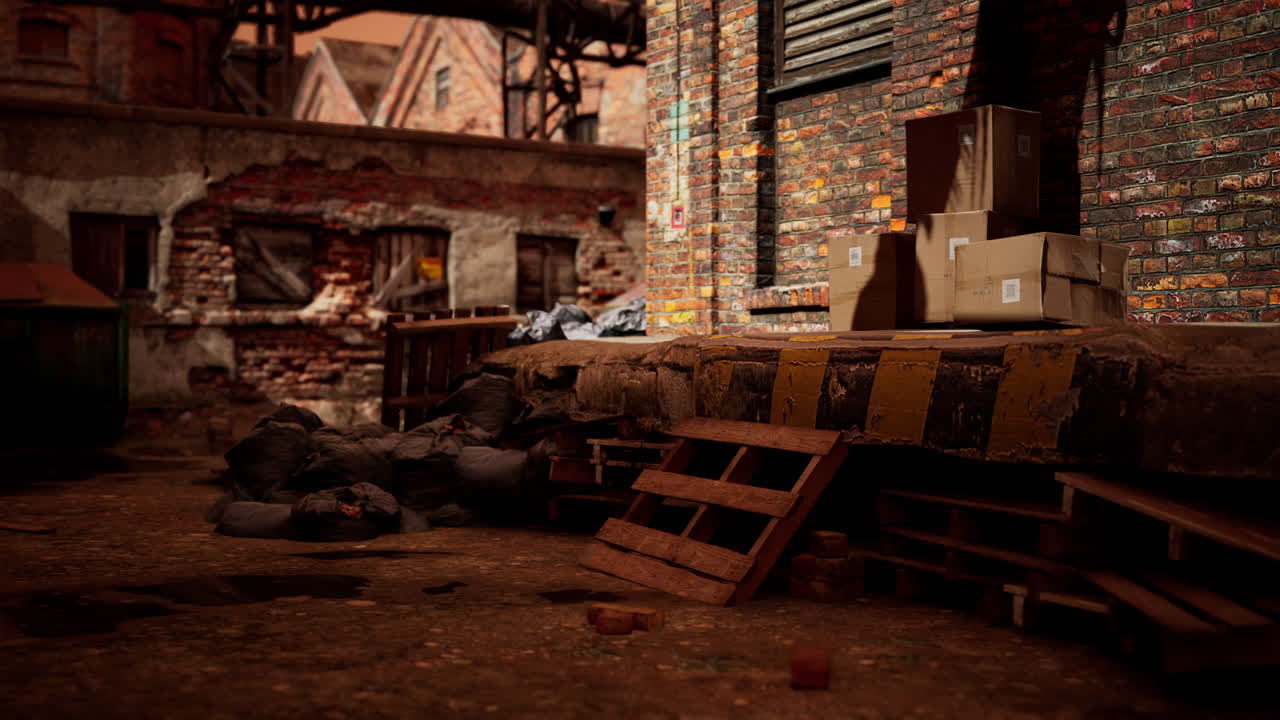 ⁇ 은 공장의 버려진 산업 건물