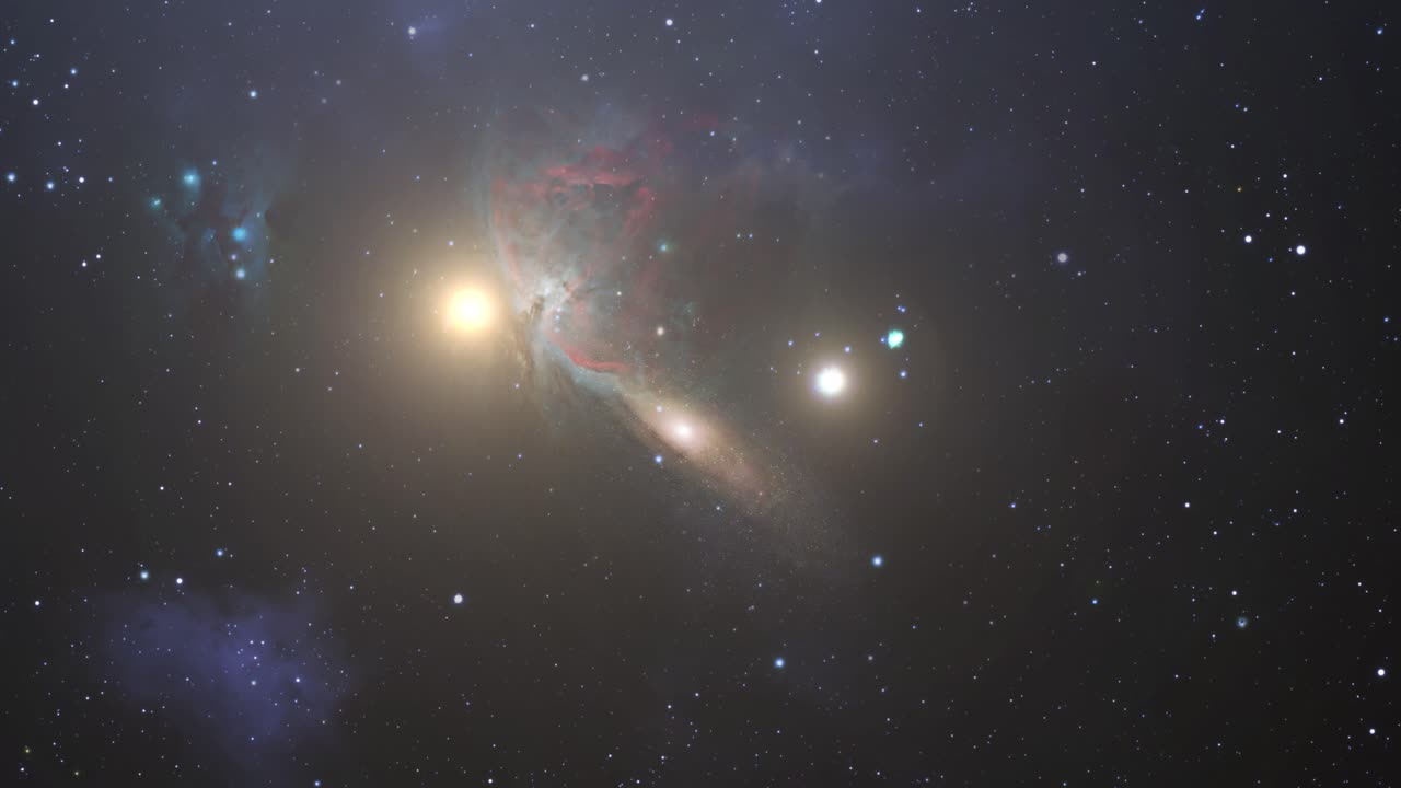 la galaxia en medio de la nebulosa y las estrellas en el gran universo