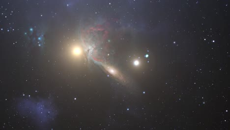 La-Galaxia-En-Medio-De-La-Nebulosa-Y-Las-Estrellas-En-El-Gran-Universo