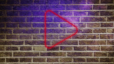 thumbs down neon sign on brick wall 4k