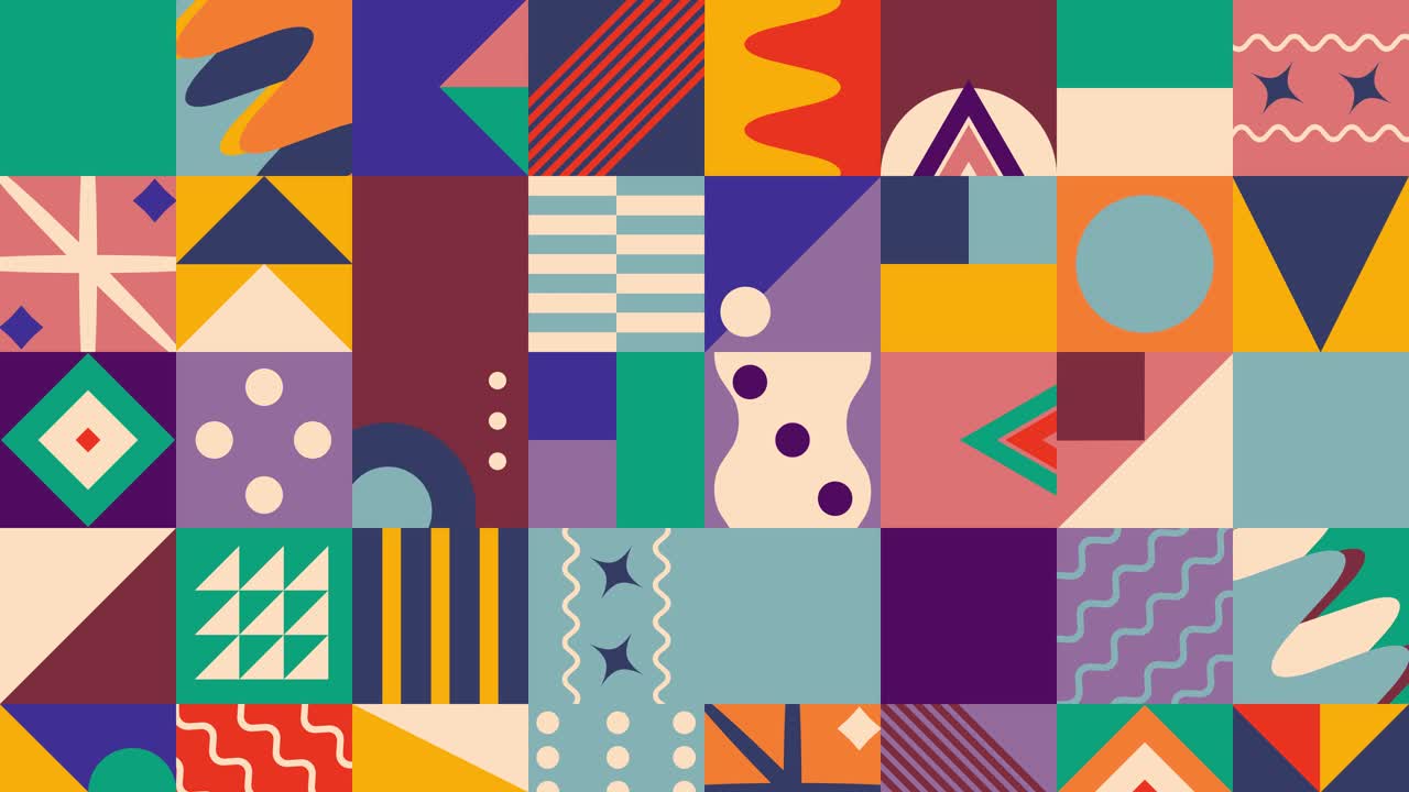 Colorful Geometric Abstract Background Pattern