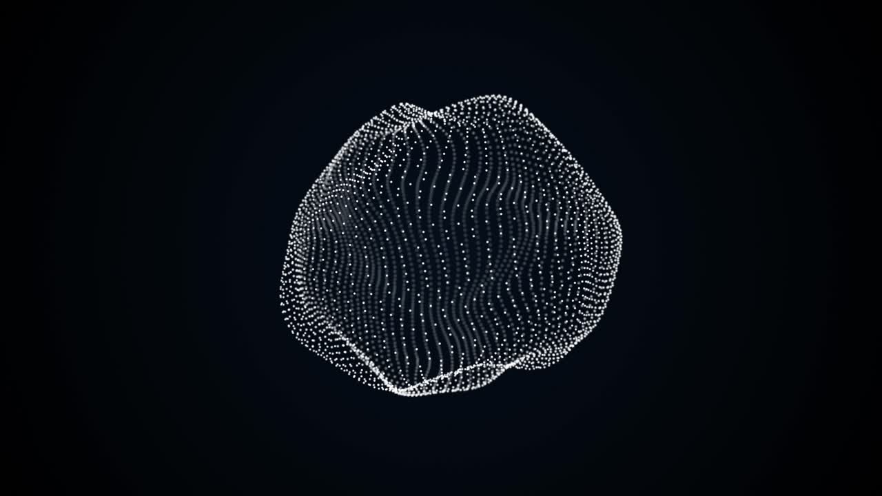 Abstract 3D Sphere with Dots