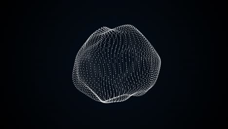 abstract 3d sphere with dots