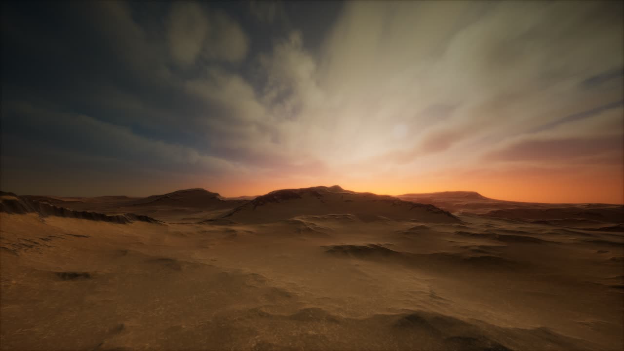 tormenta en el desierto de arena