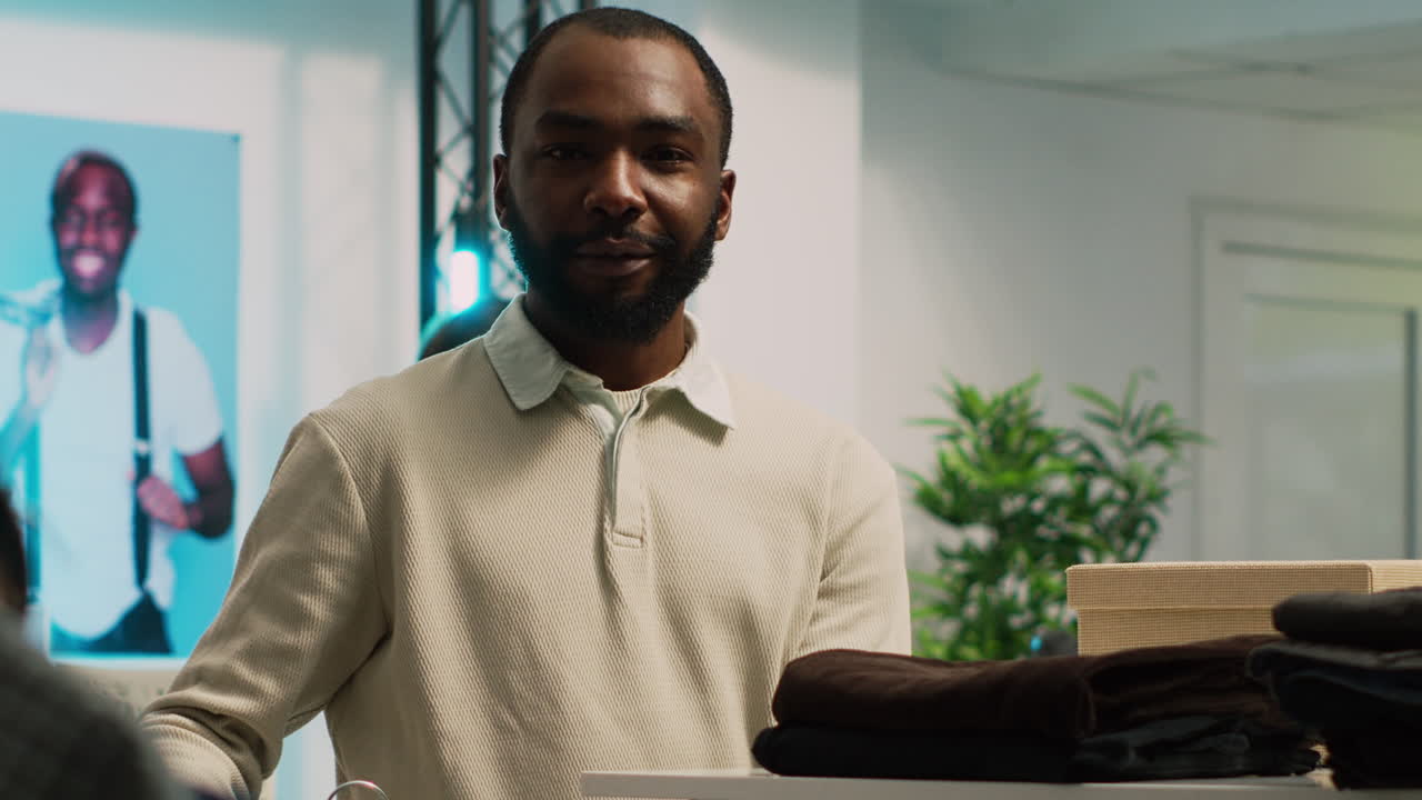 Customers Shopping in Clothing Store