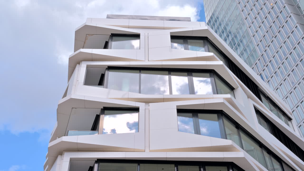 View of a skyscraper in Frankfurt, Germany