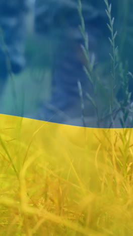 анимация флага украины над сапогами солдат