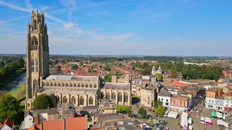 Boston,-Lincolnshire:-Una-Histórica-Ciudad-Comercial-Del-Reino-Unido,-El-Origen-De-Los-Padres-Peregrinos,-Resaltada-Por-St.