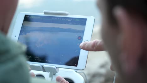 Drone Pilot Viewing Live Feed