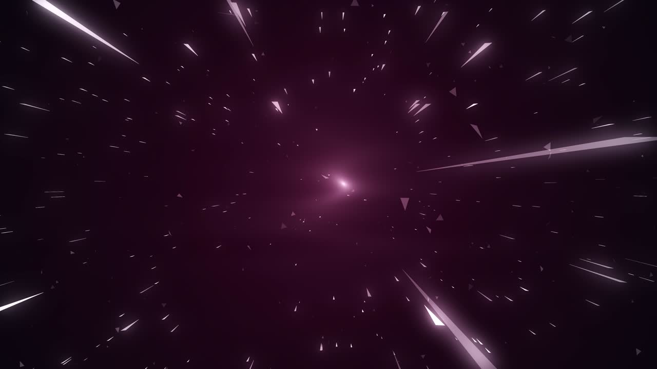 Abstract retro of warp or hyperspace motion on Purple Line trail