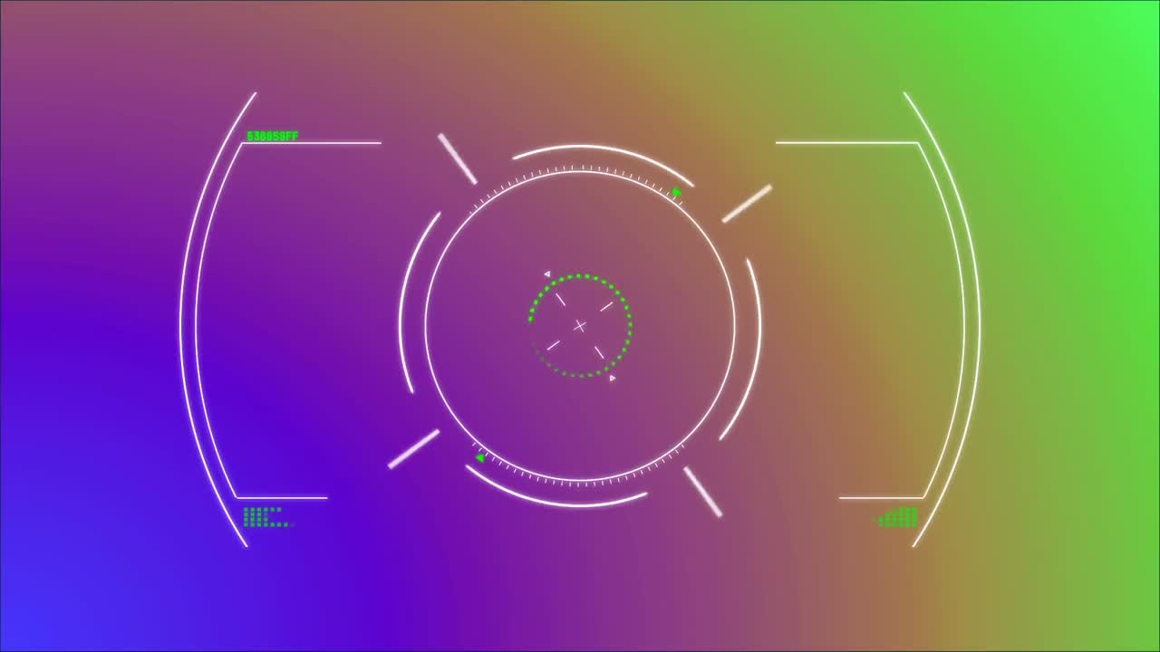 Target focused on colorful background