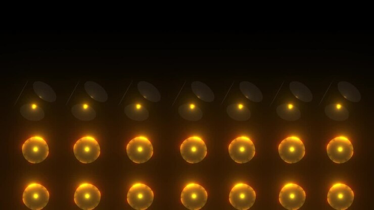 Luci gialle incandescenti astratte