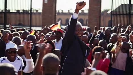 celebration and joy of a historical event