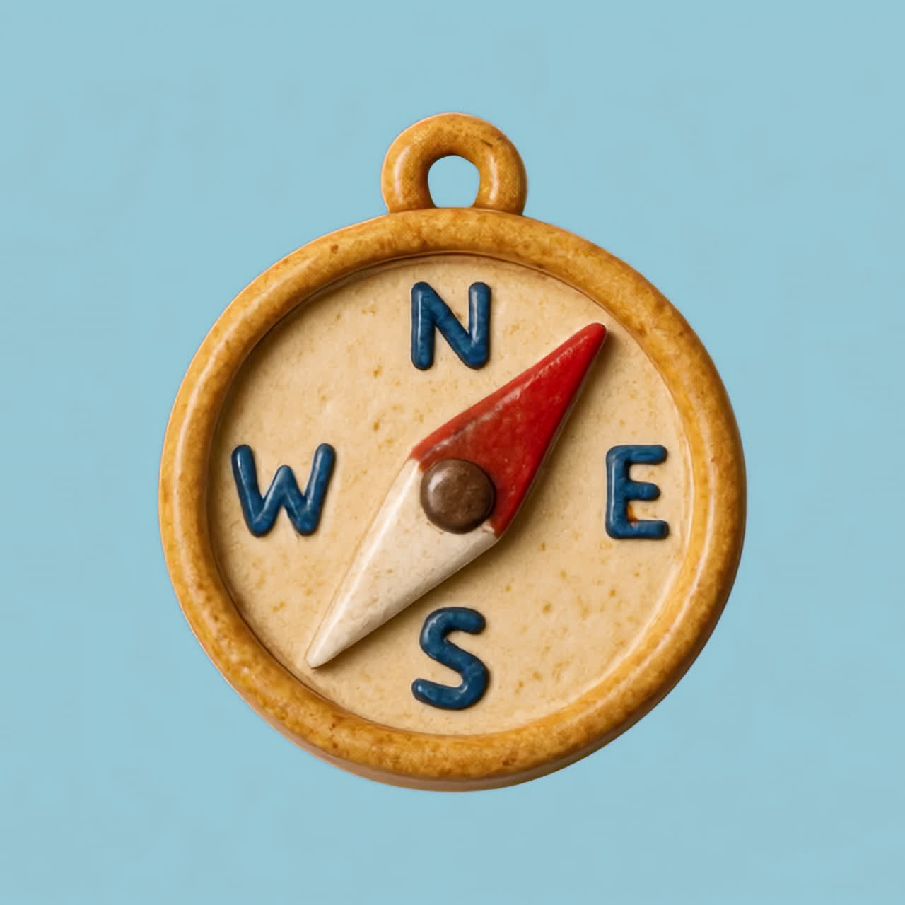 Colorful compass cookie design animation isolated asset, transparent 4K video, alpha channel, ProRes