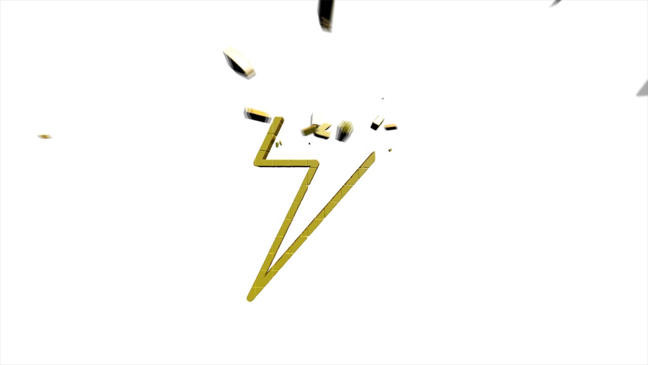 Social media 3D pixel icon design isolated on white background. Outline web icon. Motion graphics.