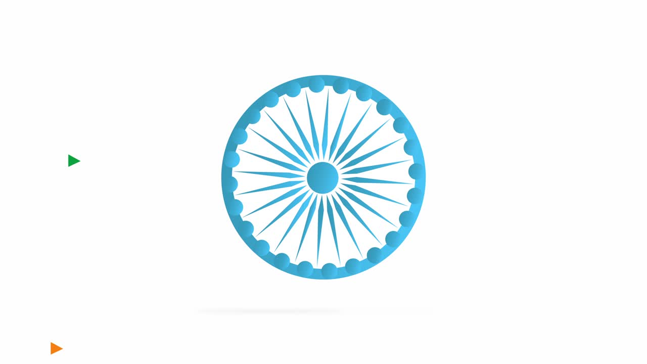 indian ashok chakra 15 de agosto día de la independencia en la india