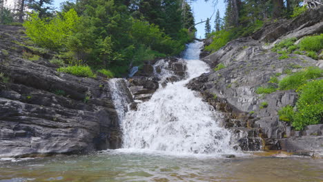 twin falls in glacier national park, montana