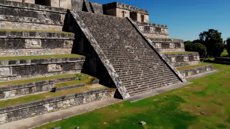 majestic mayan pyramid at palenque, mexico