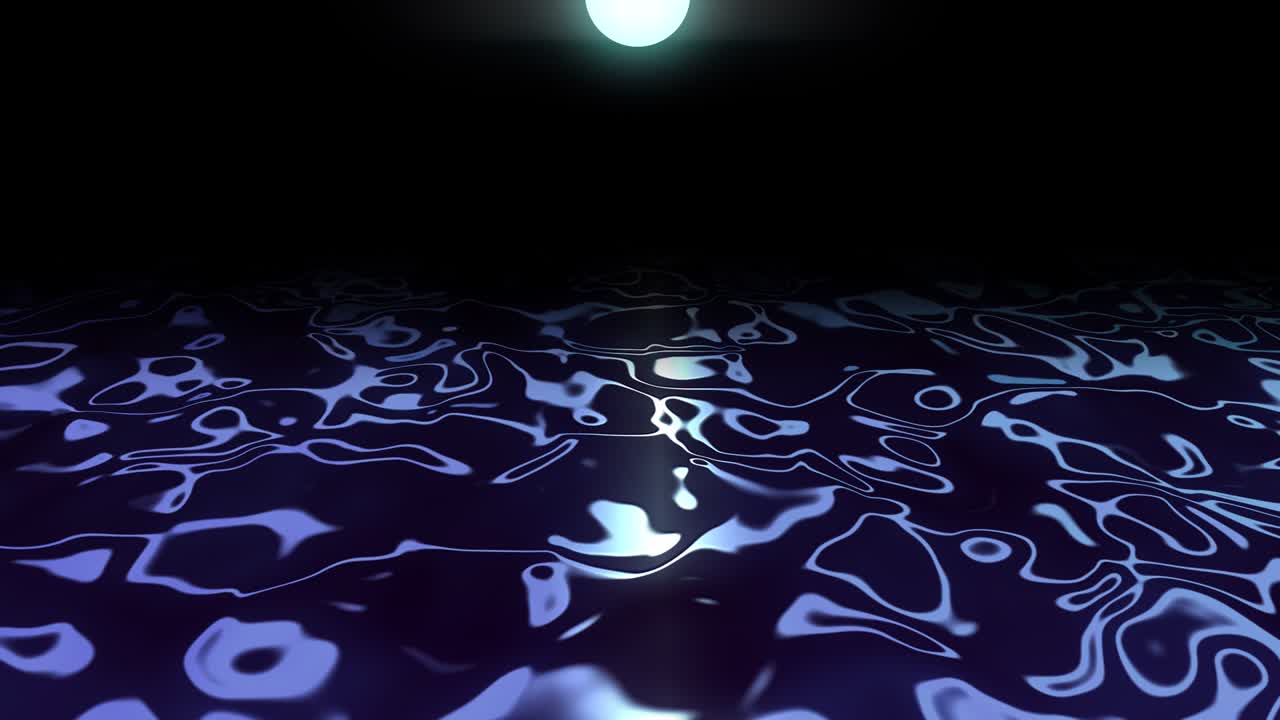 Abstract animated background. Black Liquid Surface seamless loop
