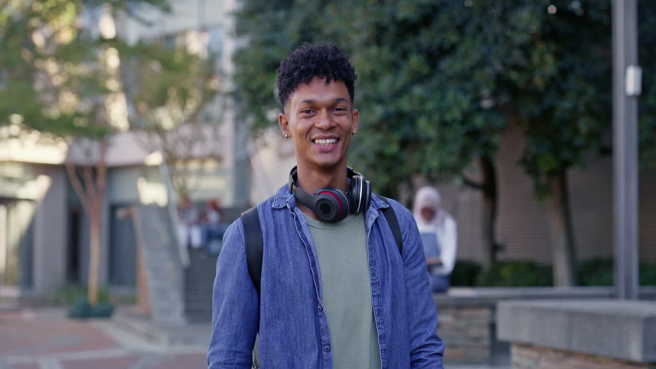 Portrait of a student on campus